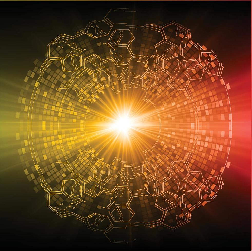cyber circuit future technology concept background vector