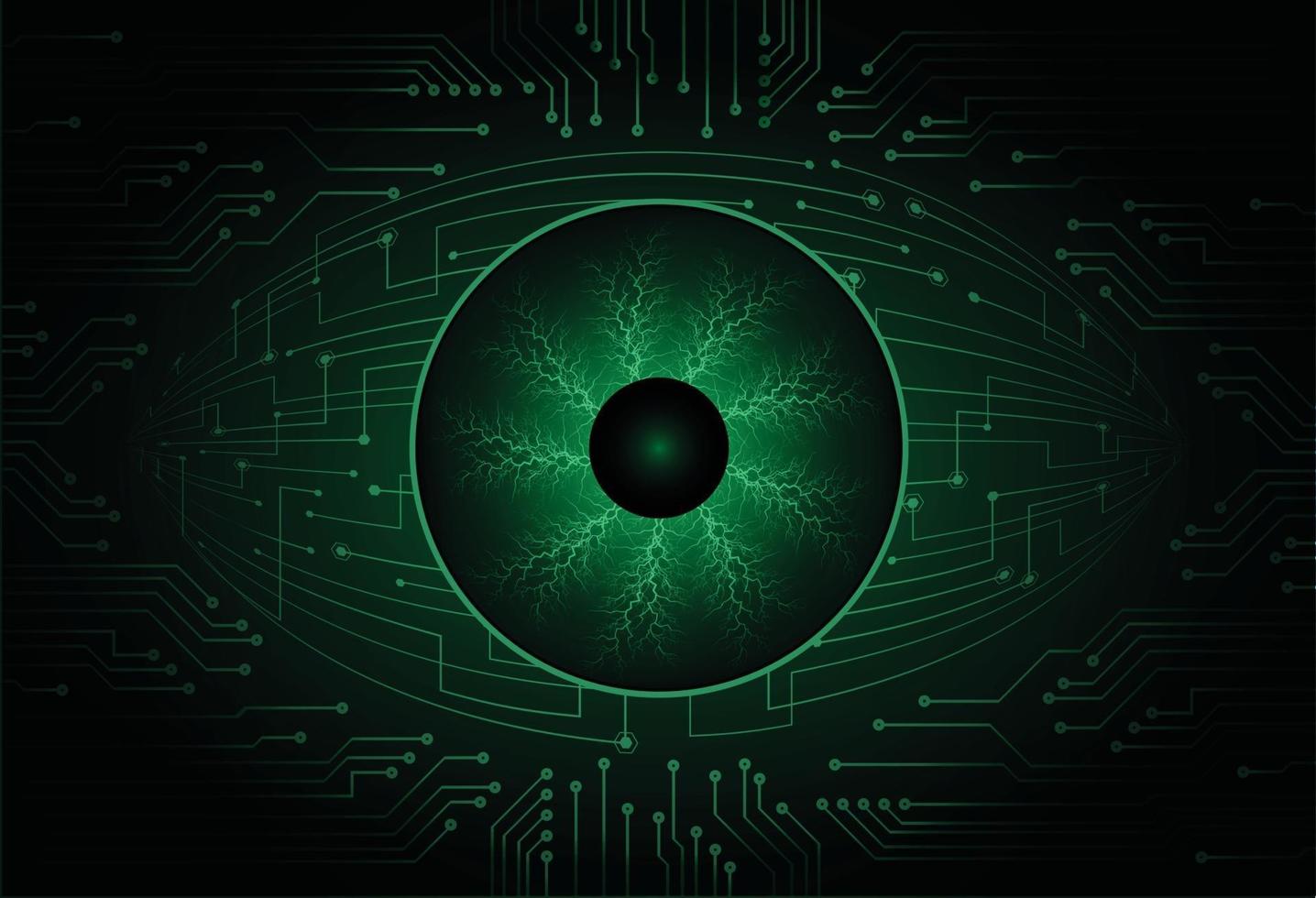 eye cyber circuit future technology concept background vector