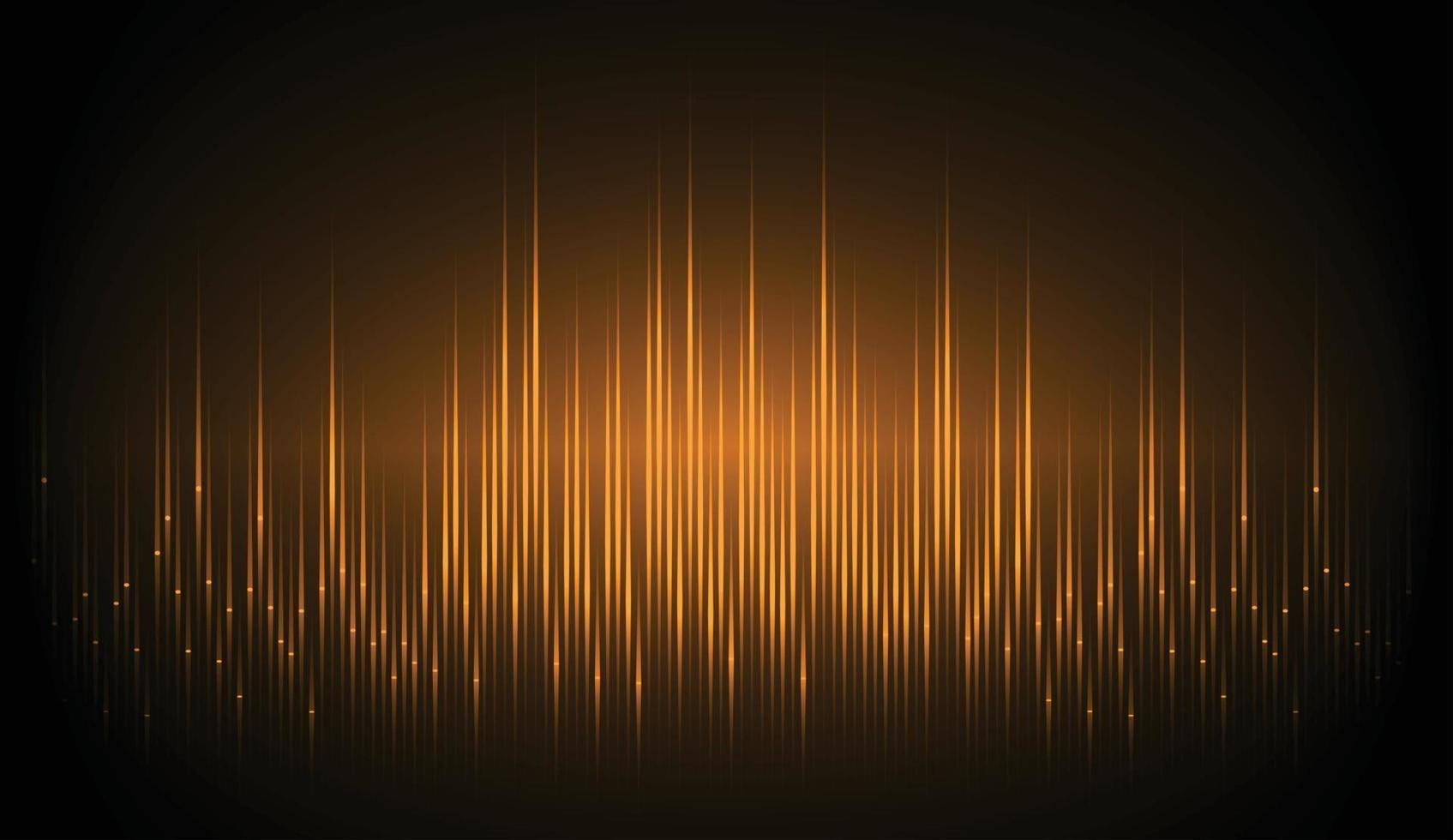 Sound waves oscillating dark light vector