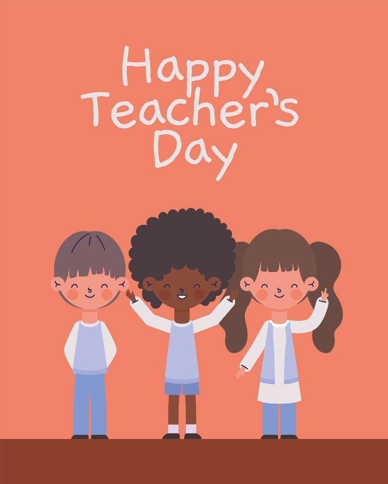 teacher day poster vector