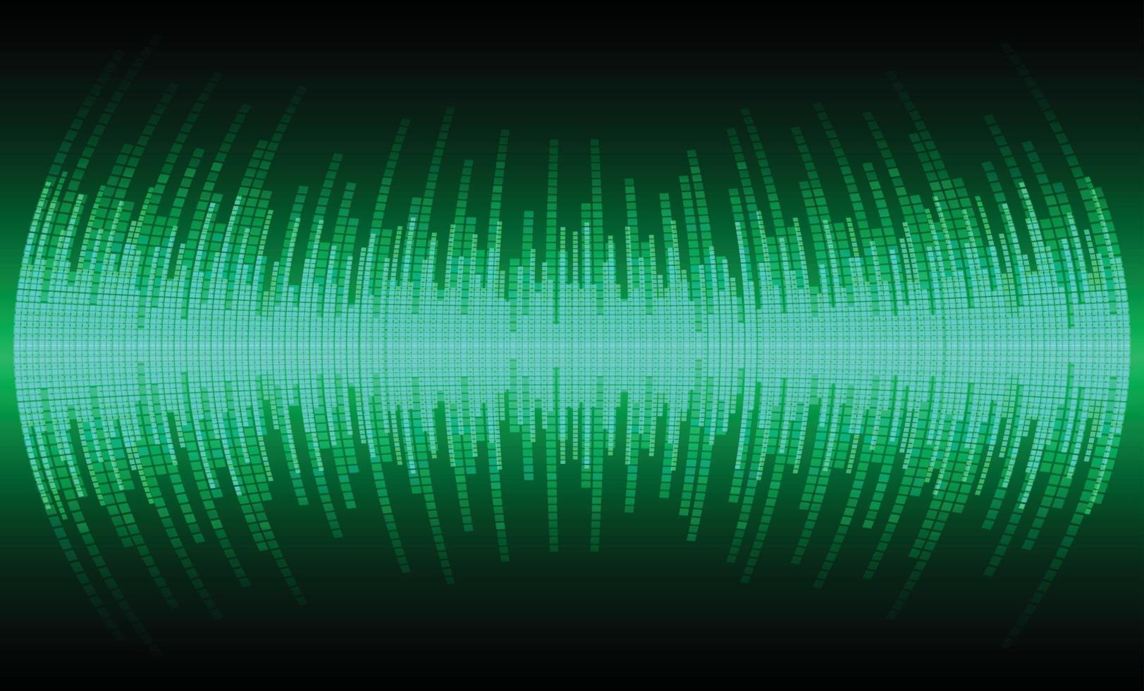 Sound waves oscillating dark light vector