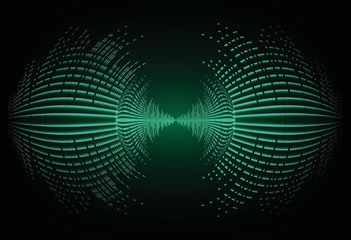 Sound waves oscillating dark light vector