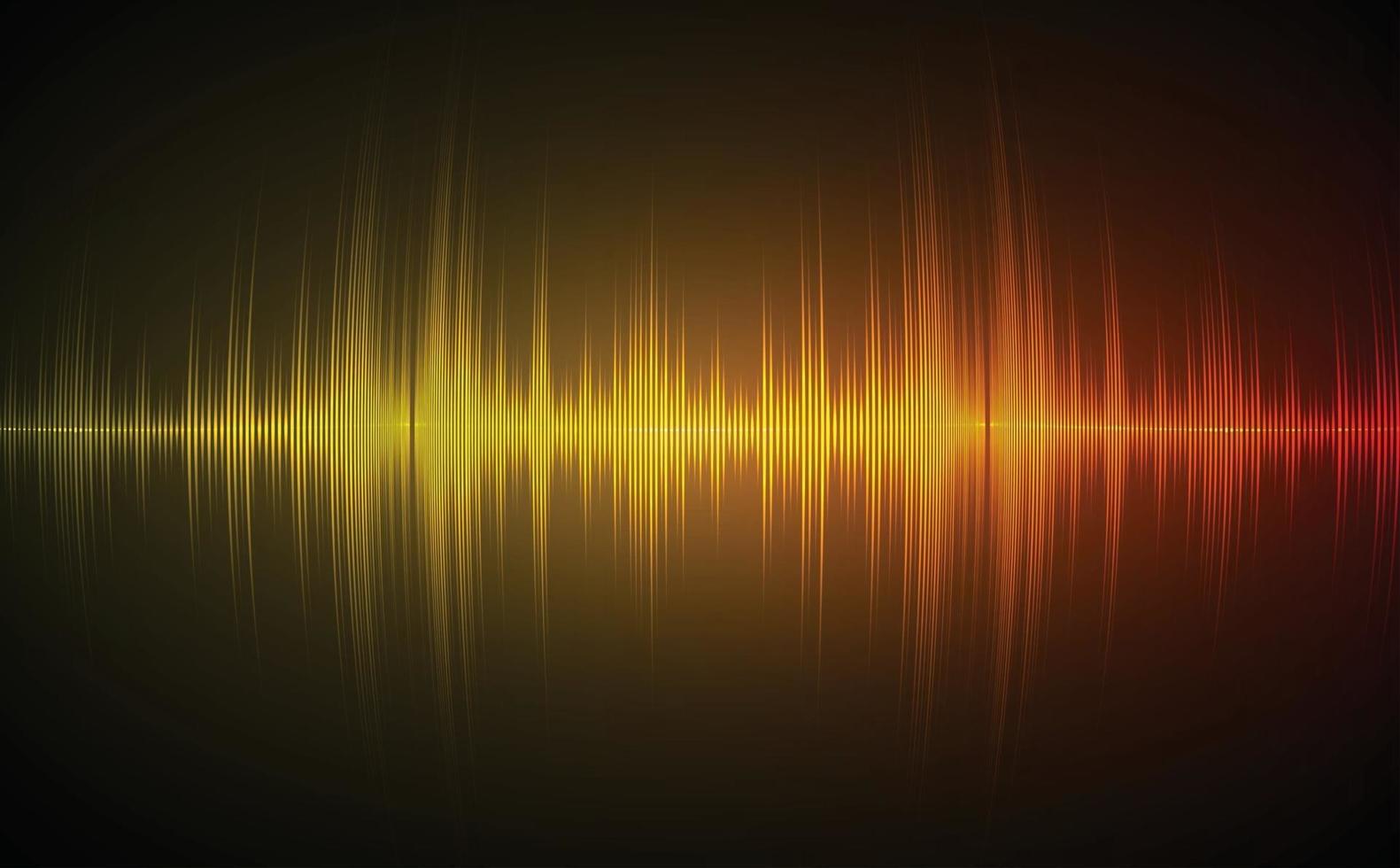Sound waves oscillating dark light vector