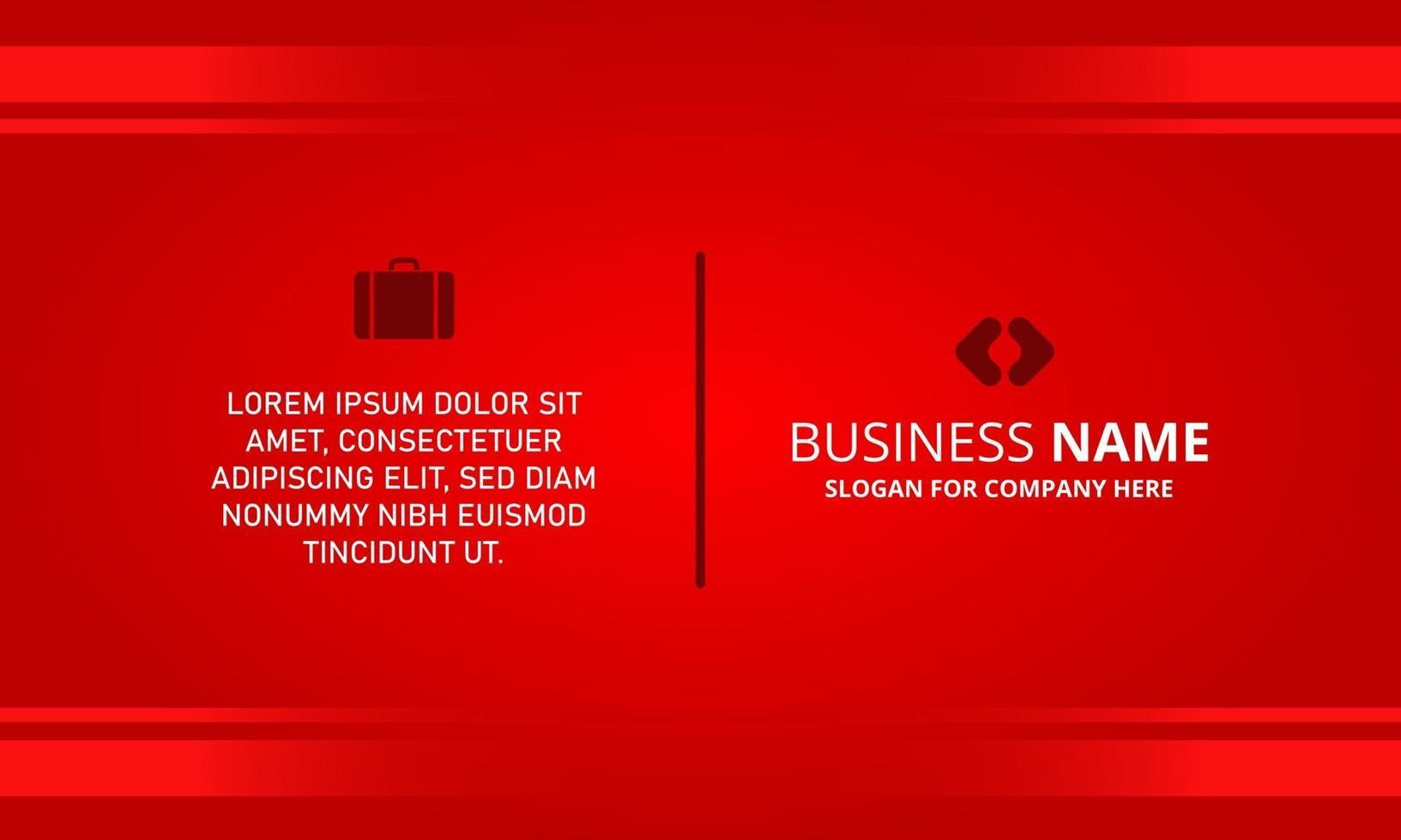 Stylish Gradient Red Lined Business Background vector