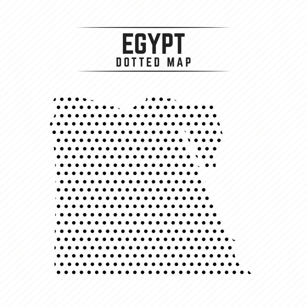 Dotted Map of Egypt vector