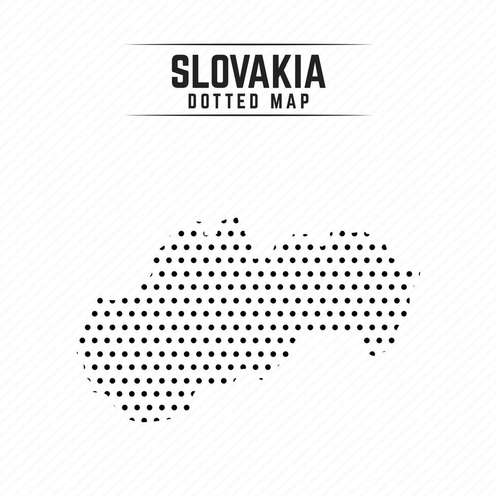 Dotted Map of Slovakia vector