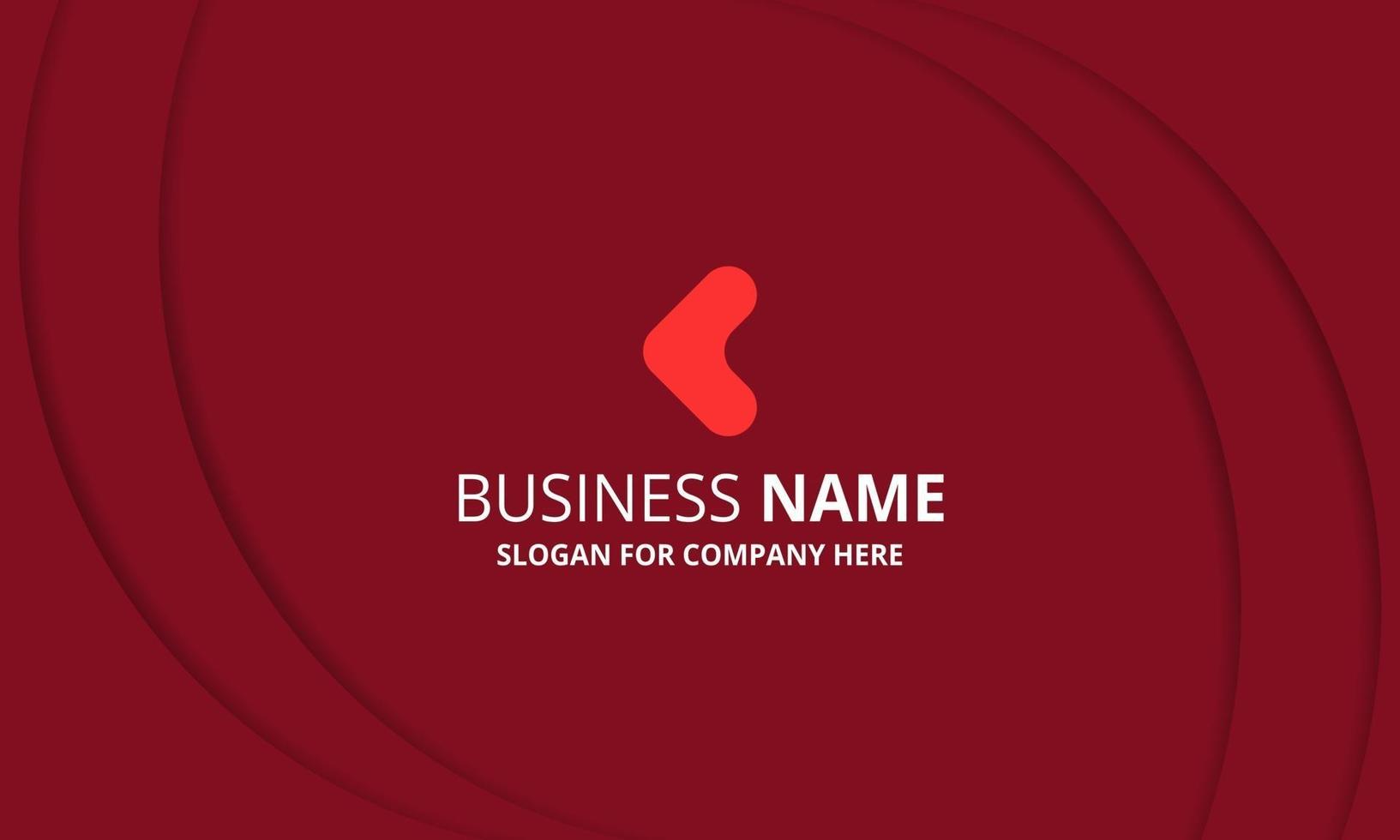 Stylish Red Curved Corporate Background vector