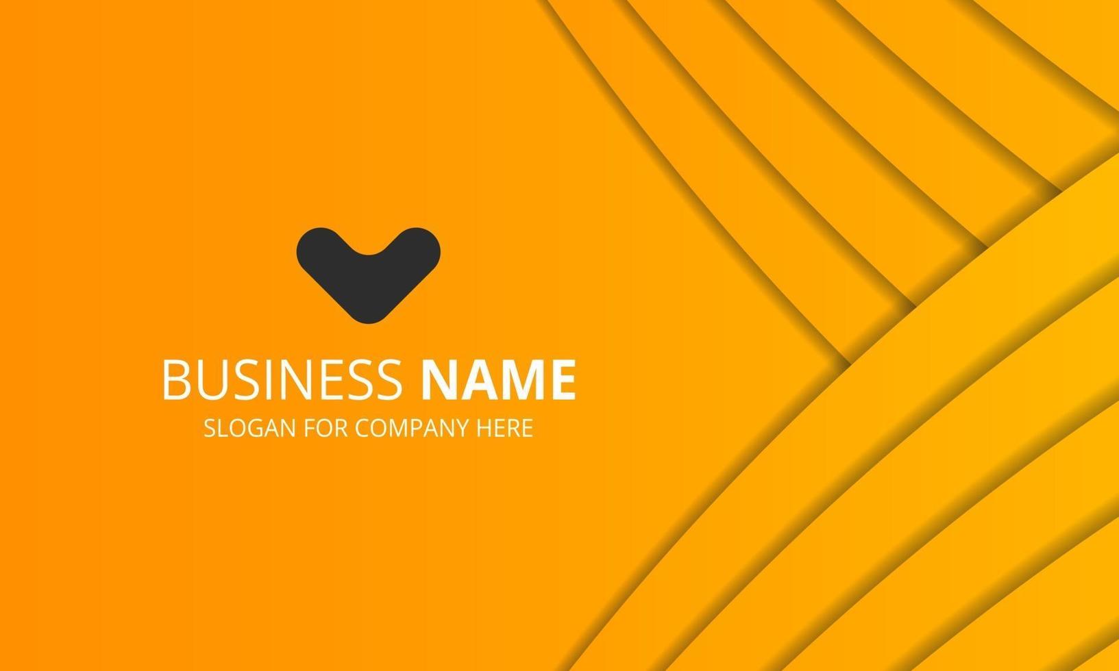 Creative Orange Business Background With Curves vector