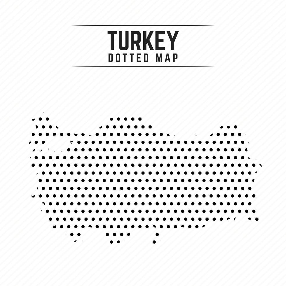 Dotted Map of Turkey vector