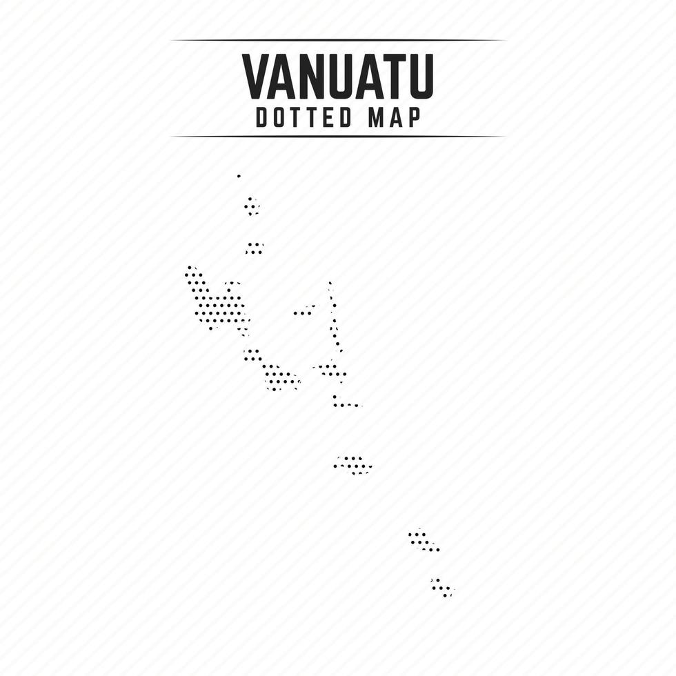 Dotted Map of Vanuatu vector