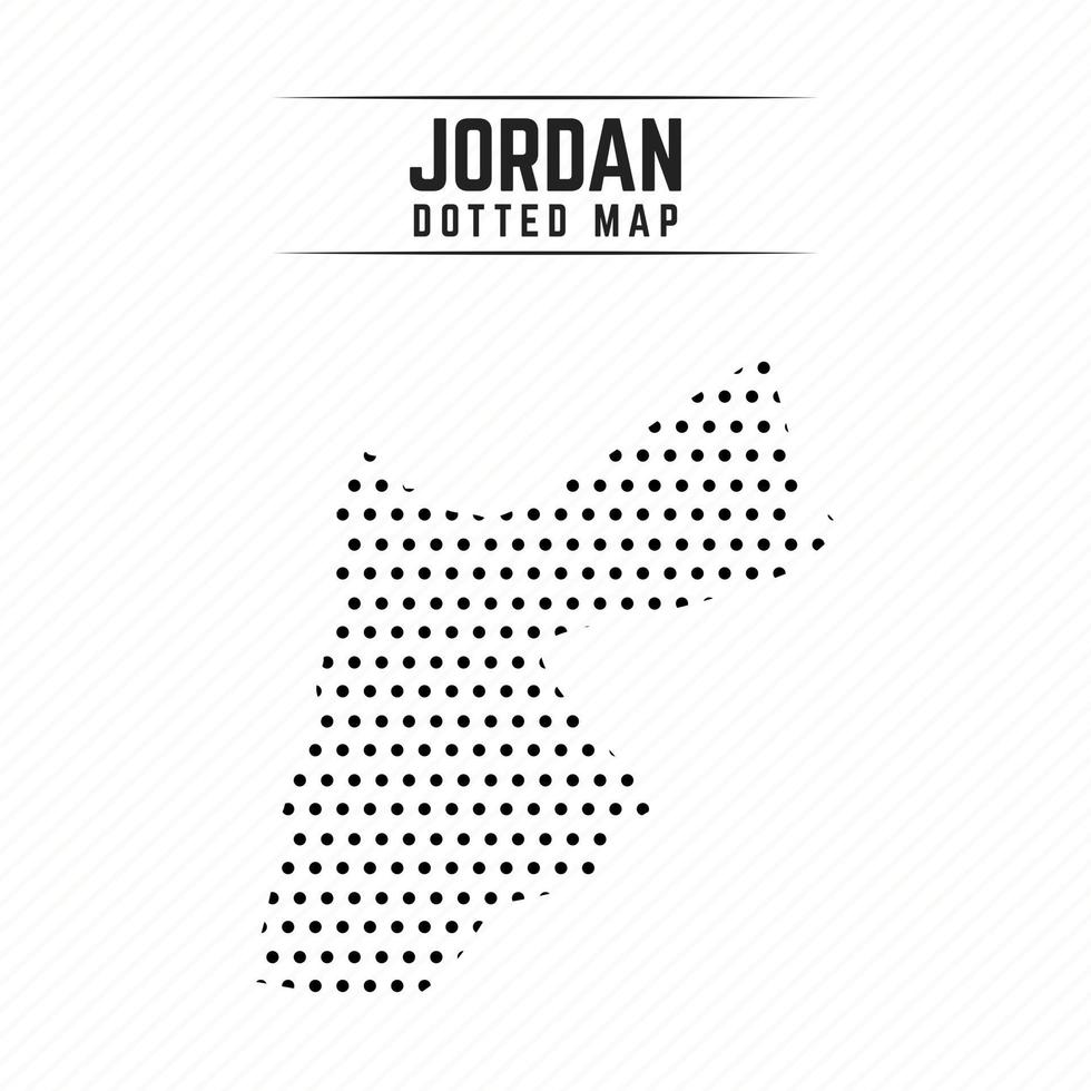 mapa de puntos de jordania vector