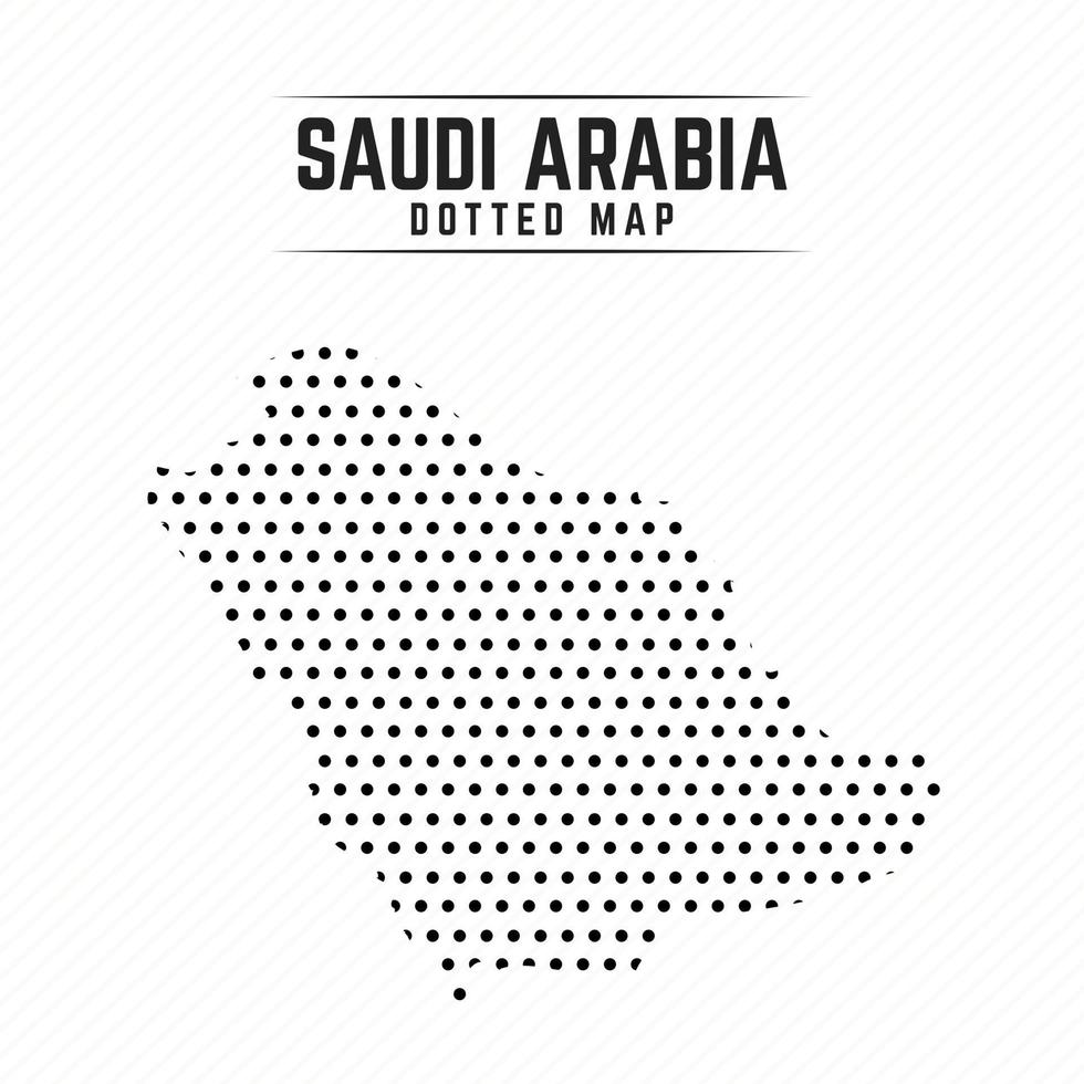 mapa de puntos de arabia saudita vector