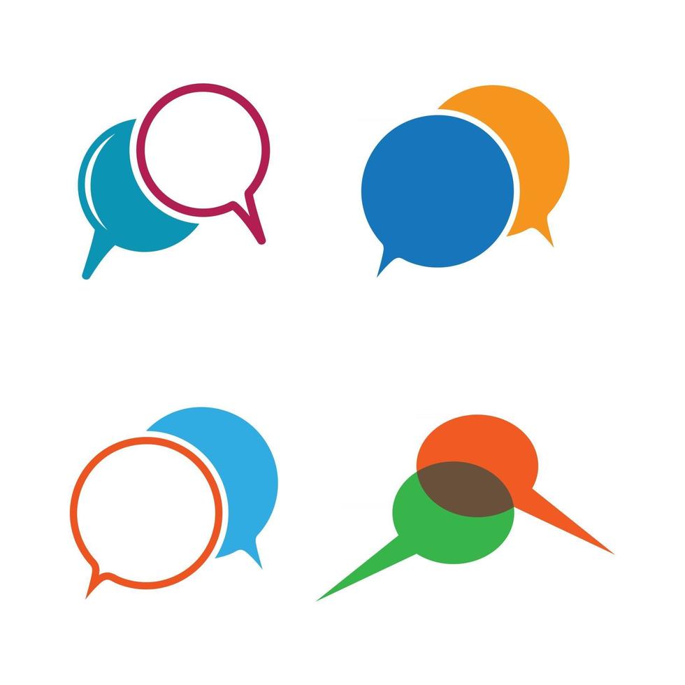 Speech bubble logo images vector