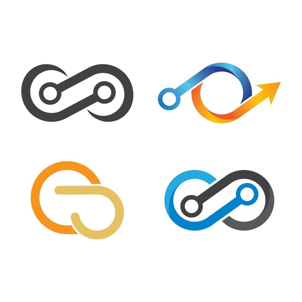 Infinity logo images vector