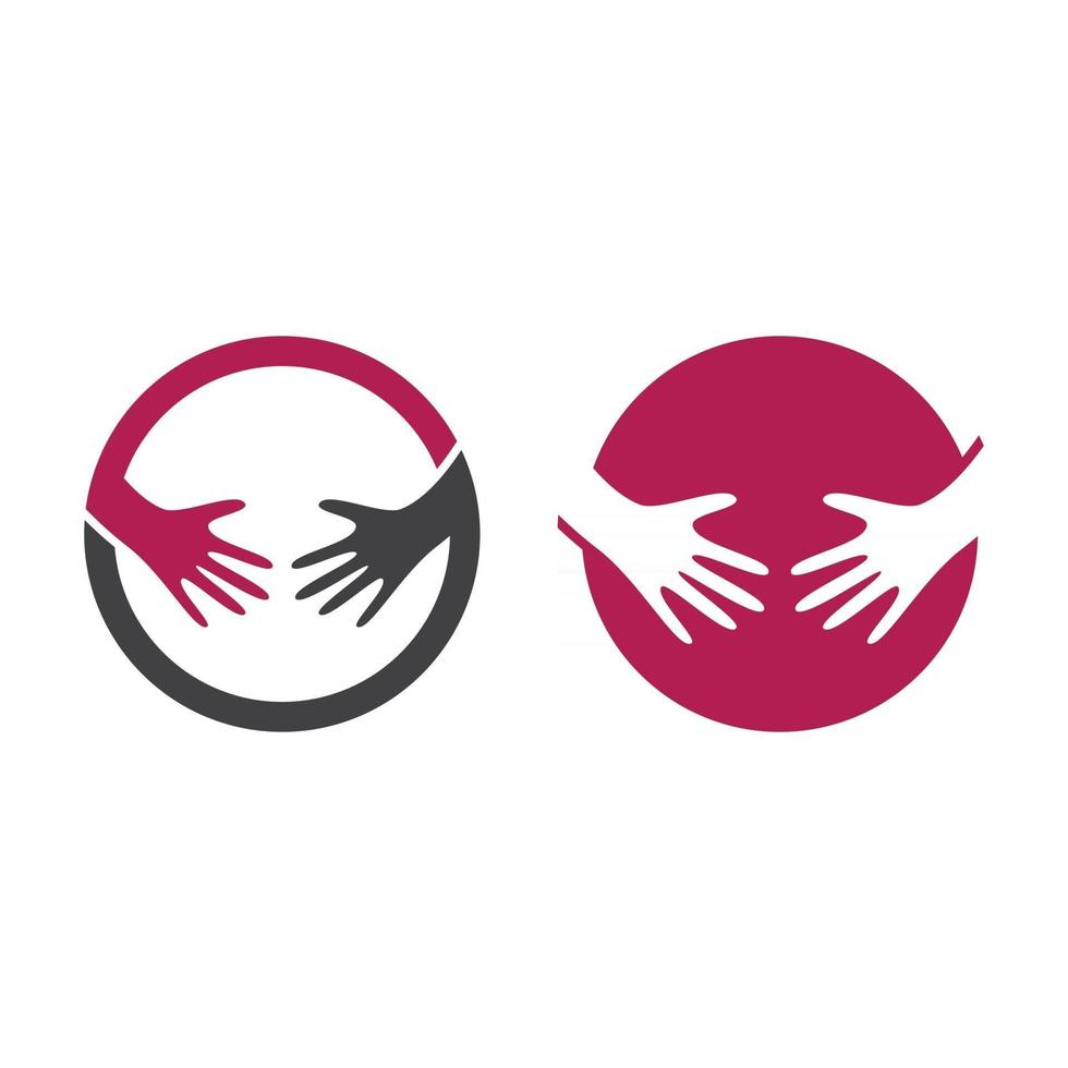 Hand logo images vector