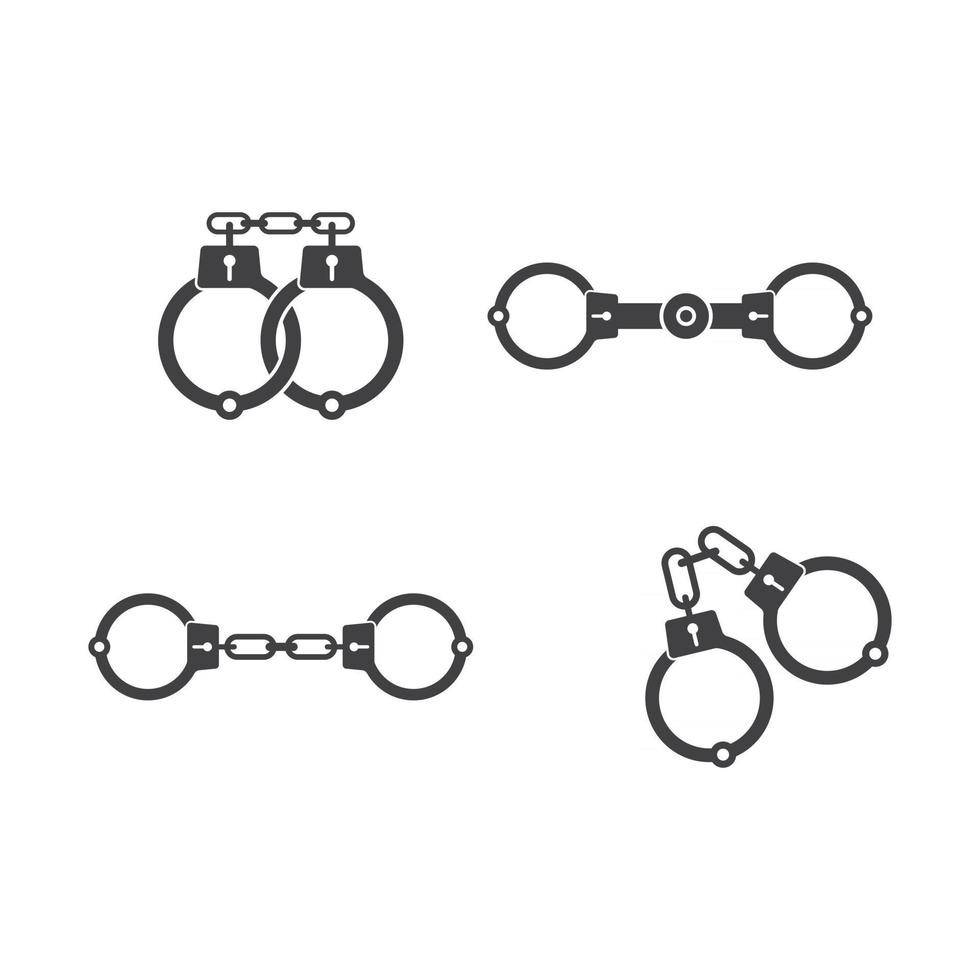 Handcuffs vector icon