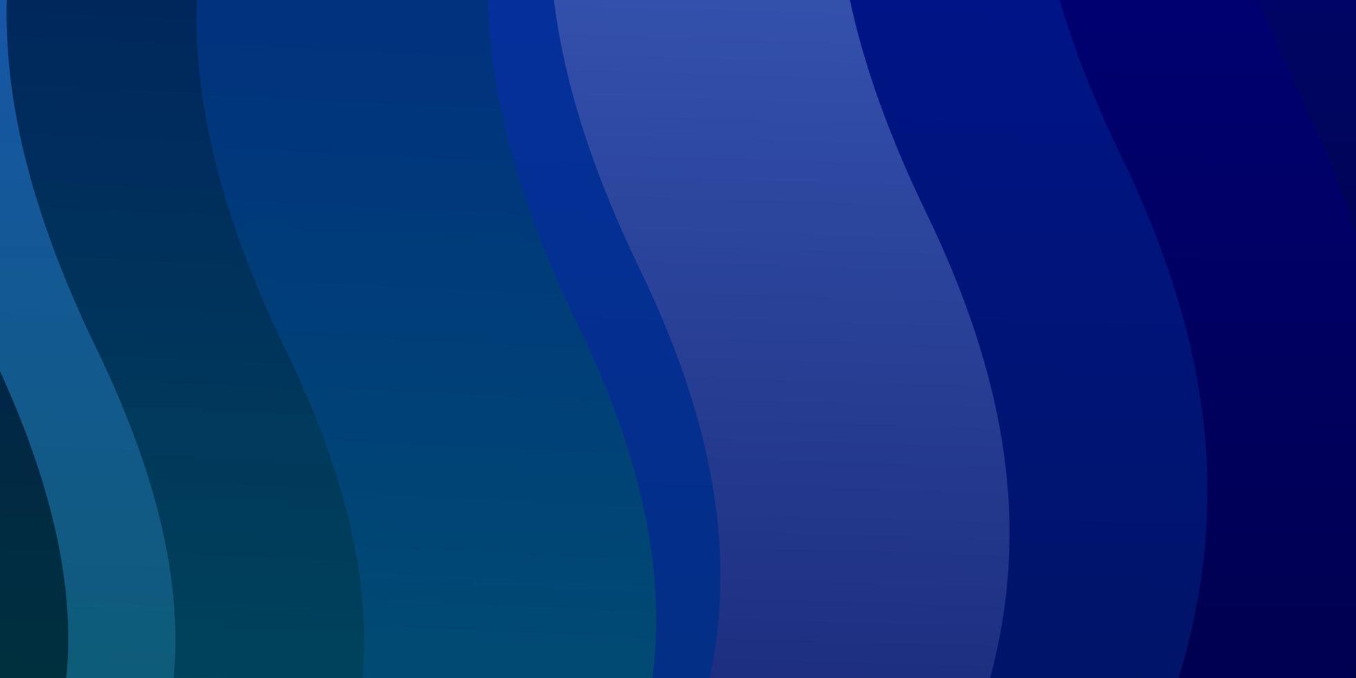 Plantilla de vector verde azul claro con líneas curvas