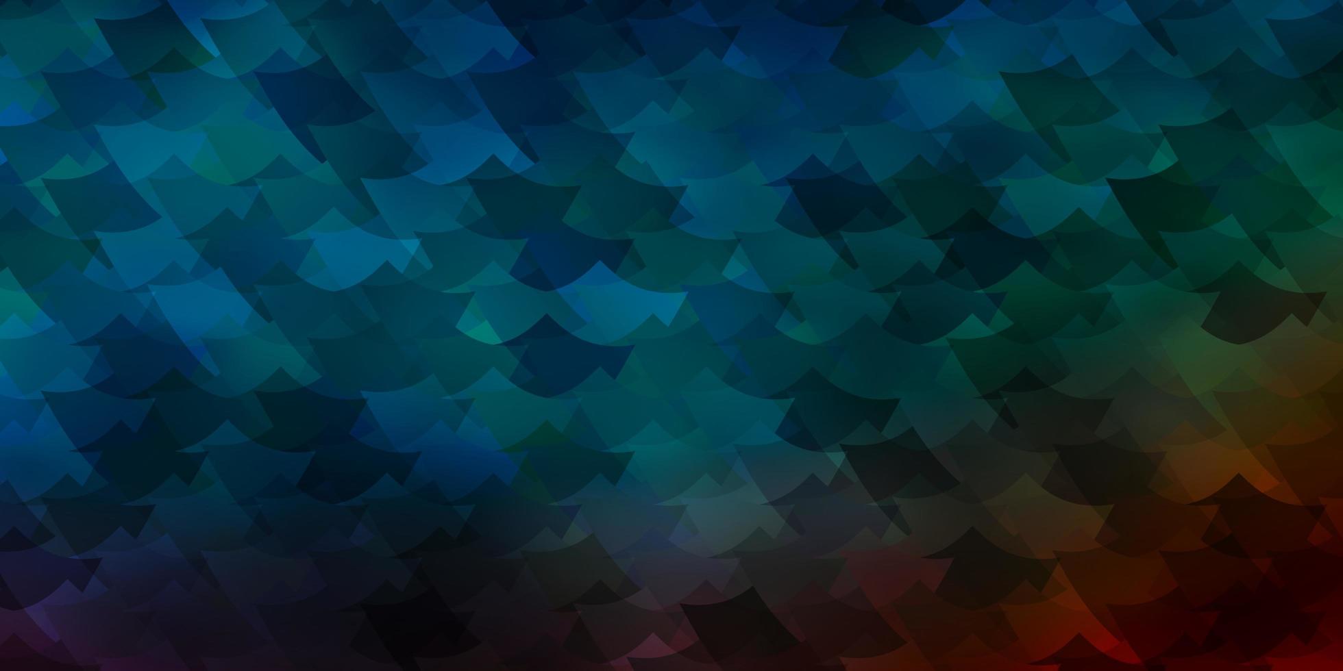 Light Blue Red vector layout with lines rectangles