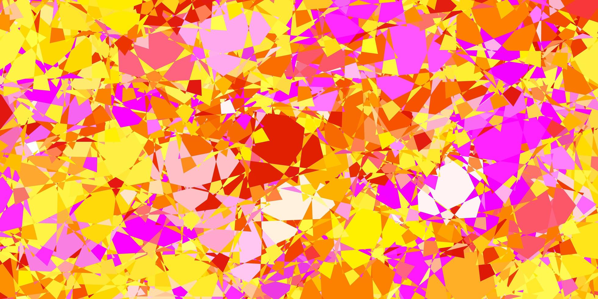 Dark Pink Yellow vector layout with triangle forms