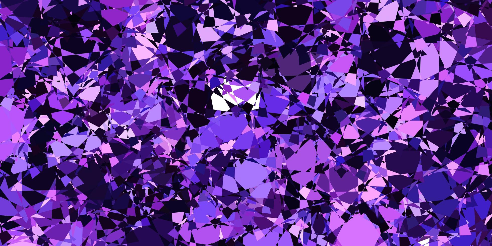 Dark Purple vector backdrop with triangles lines