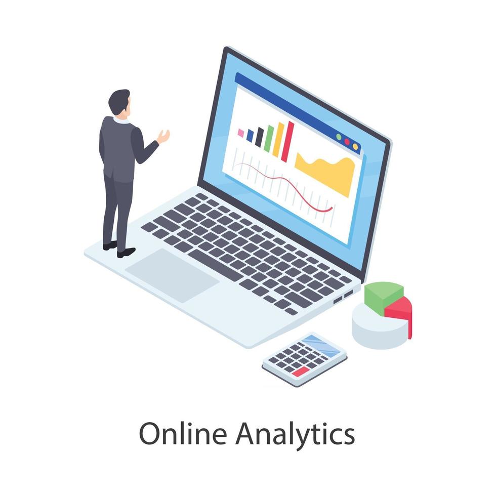 Online Analytics and Graphs vector