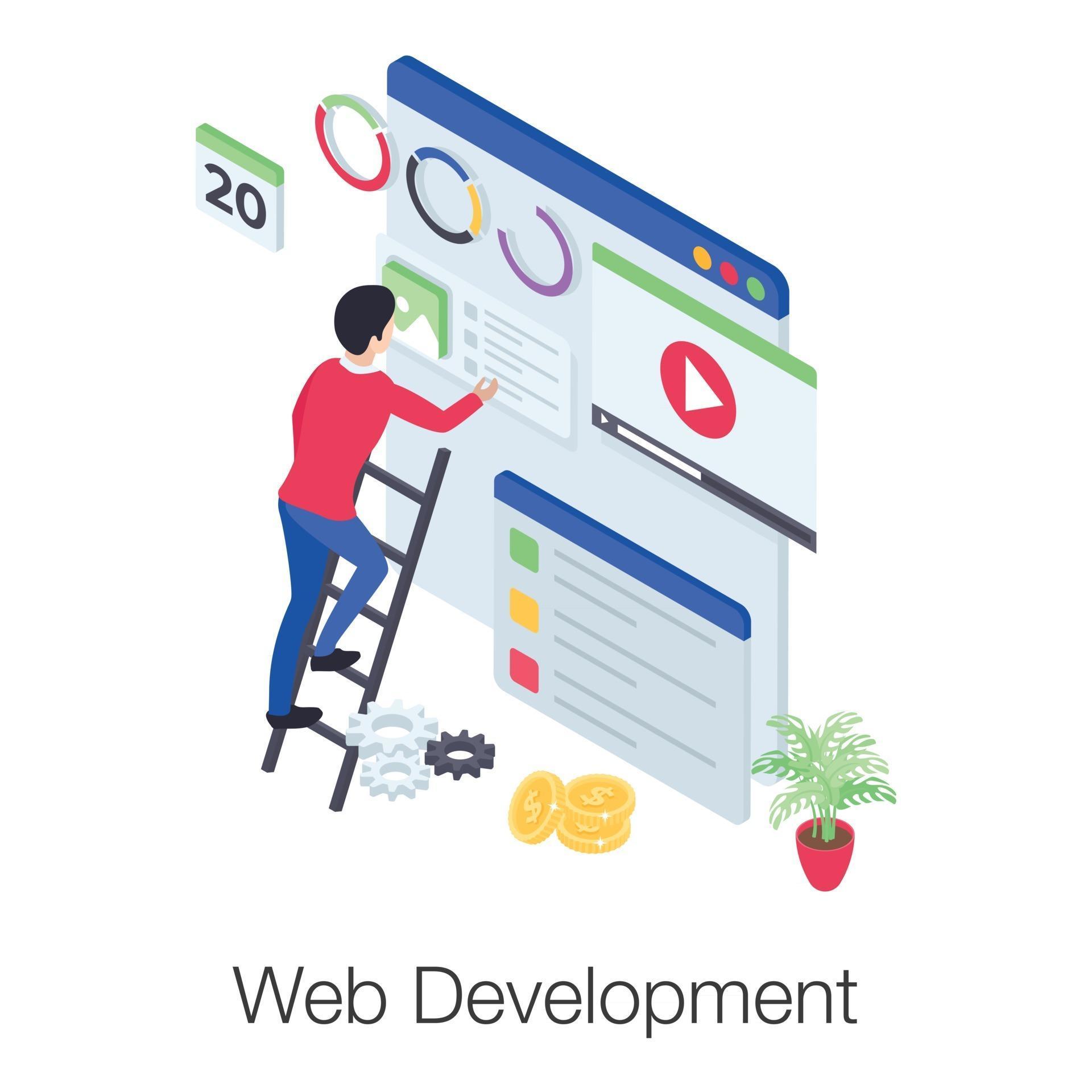 Web Development Concepts 2713412 Vector Art at Vecteezy