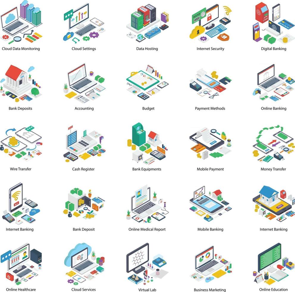 Online Business and Internet Marketing vector