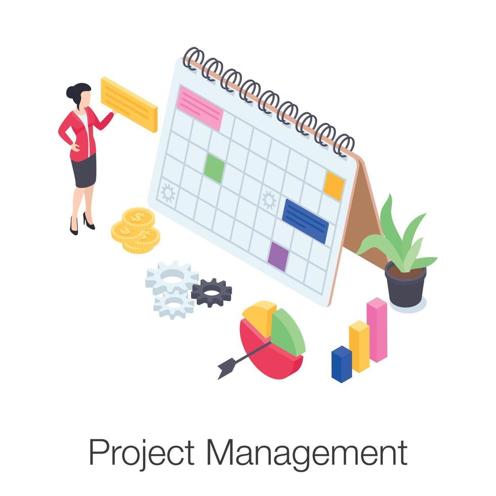 Project Management and Planning vector