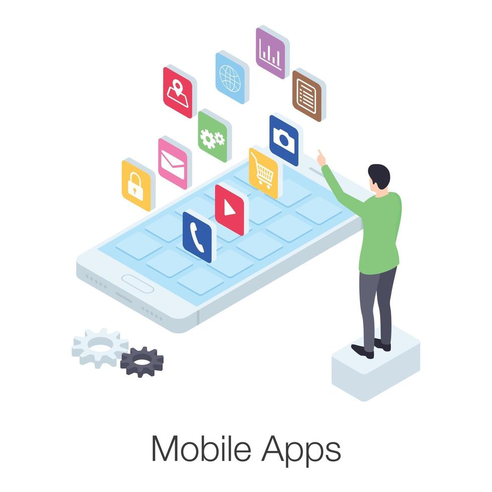 Mobile App Development vector