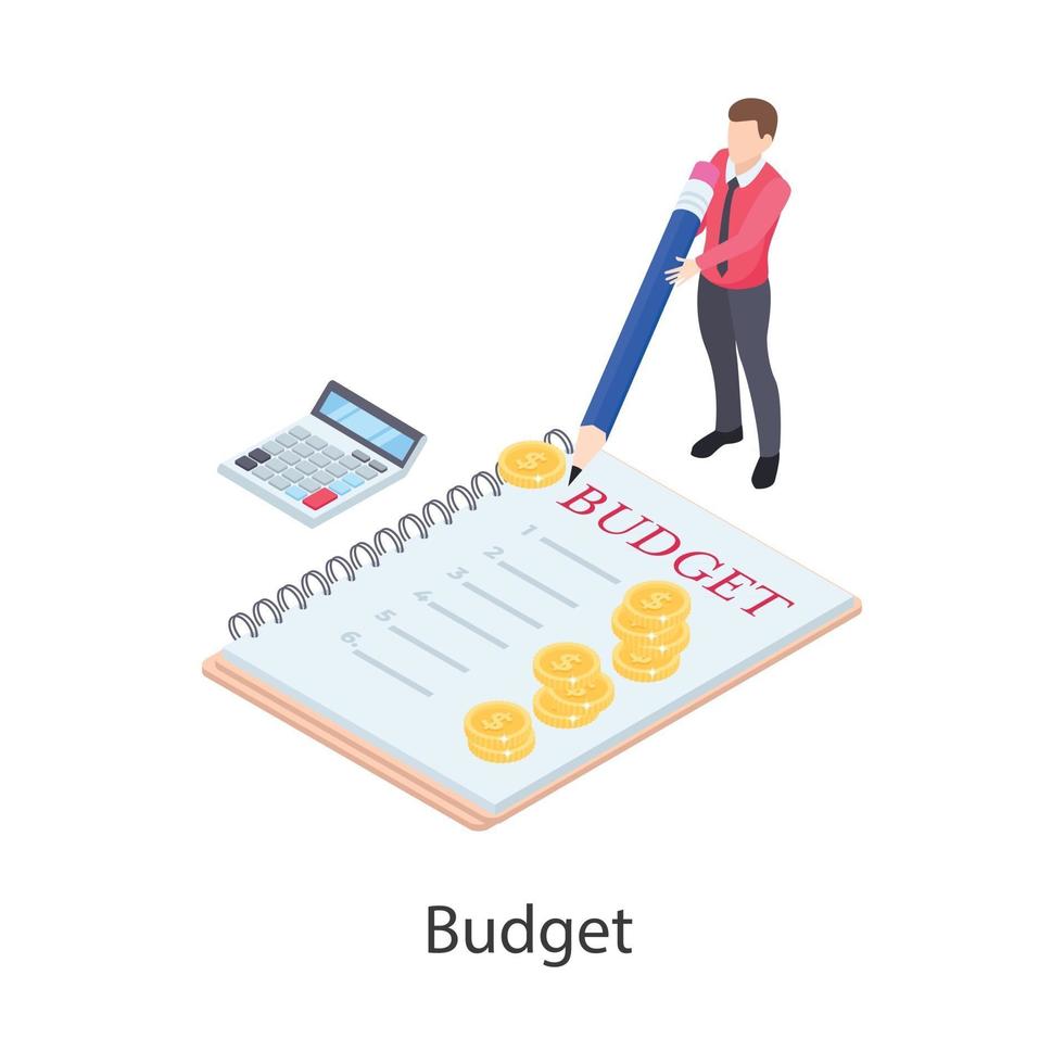 Budget Accounting and Calculation vector