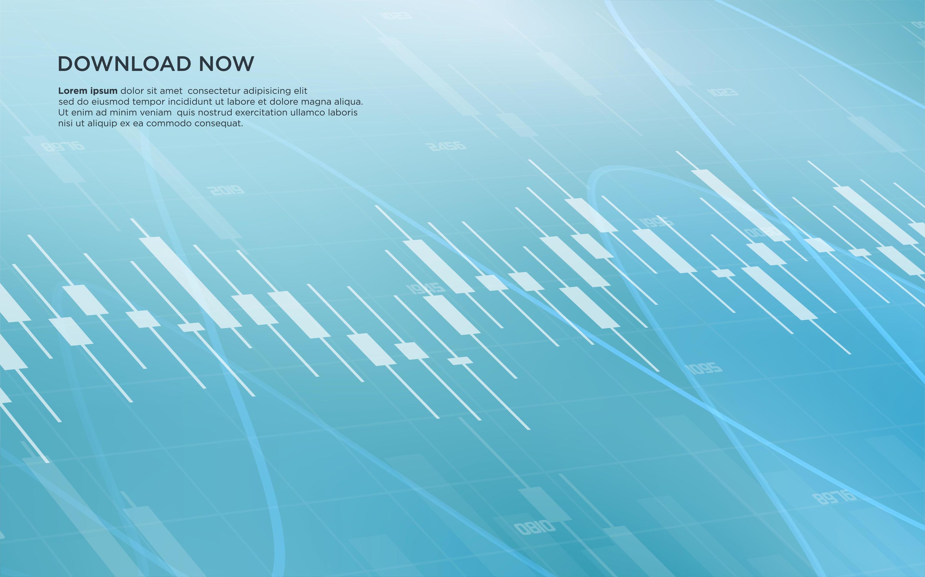Trading background with sideways sleeping candles. 2713627 Vector Art