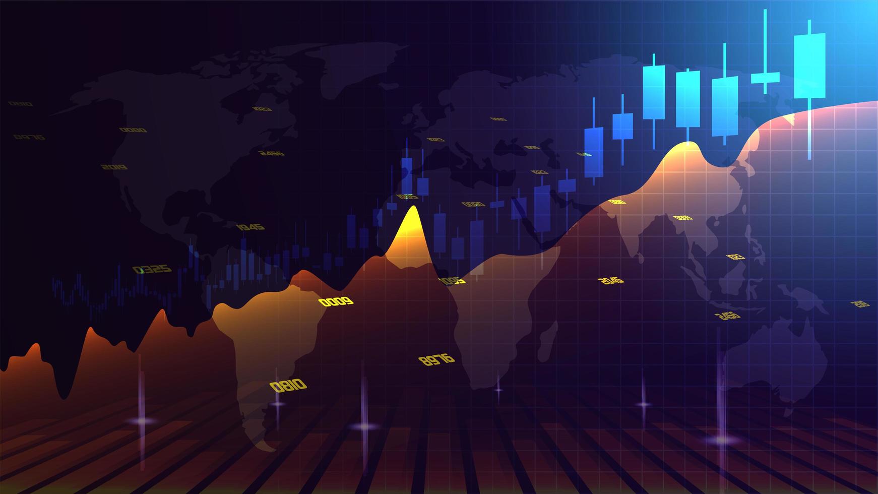 Trading background with elegant graphics. 2713672 Vector Art at Vecteezy