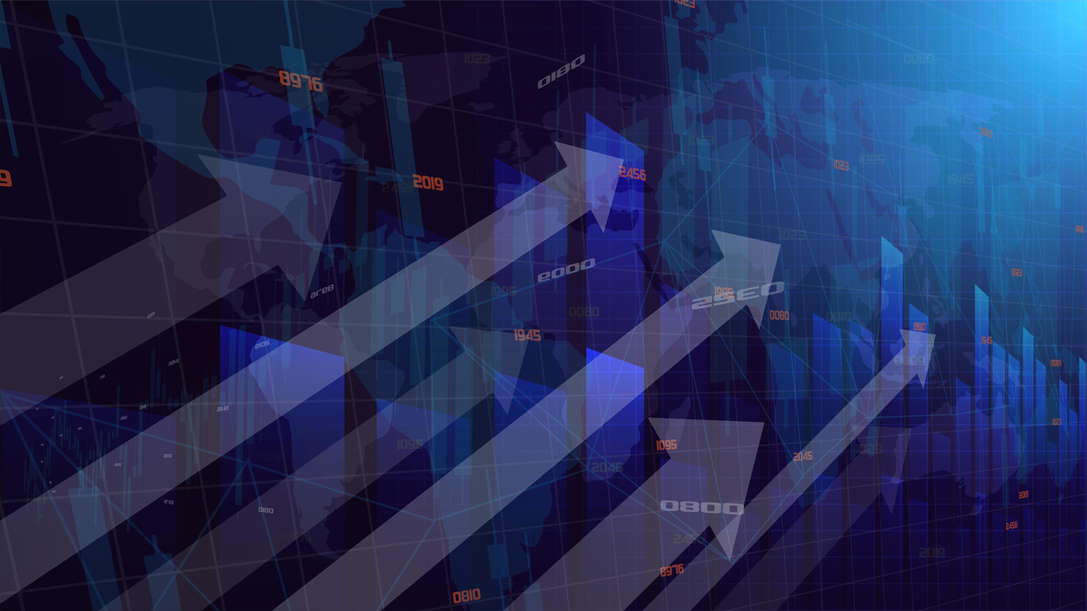 Trading background with sharp arrows up. 2713678 Vector Art at Vecteezy