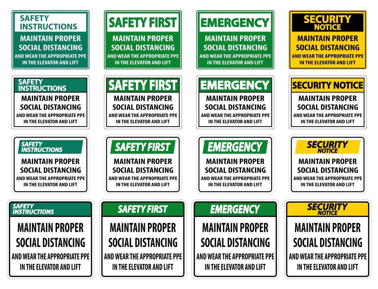 Maintain Proper Social Distancing Sign Isolate On White Background,Vector Illustration EPS.10 vector