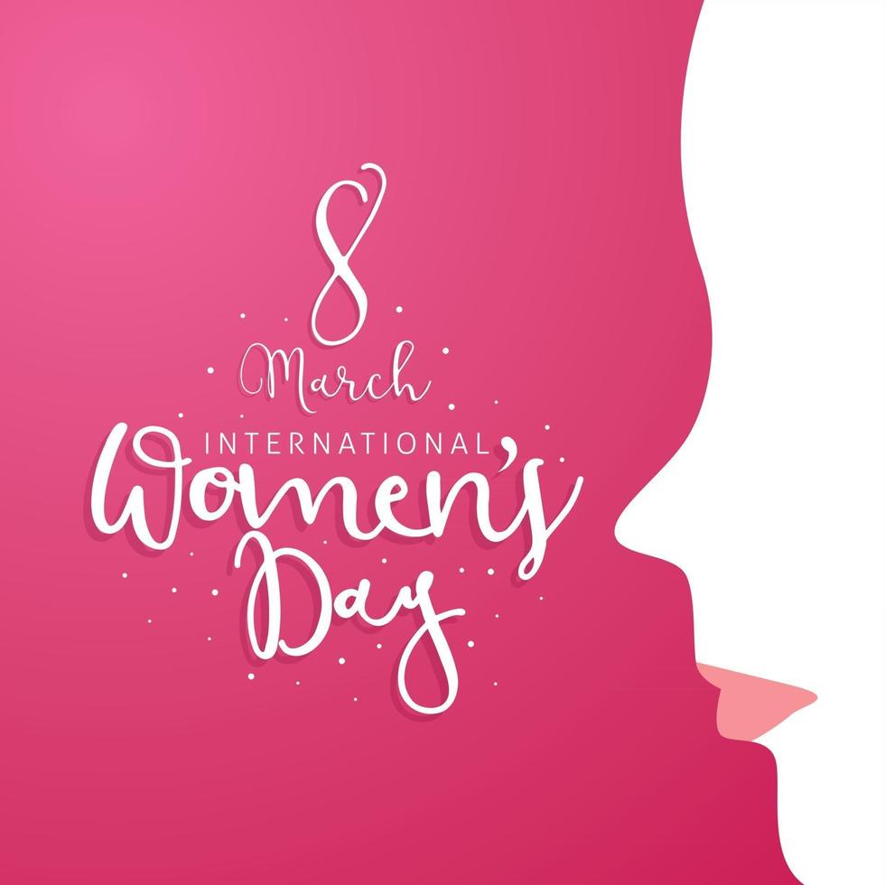 Happy womens day banner design vector