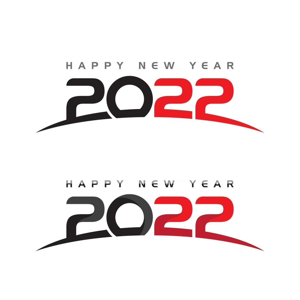 2022 new year icon vector illustration