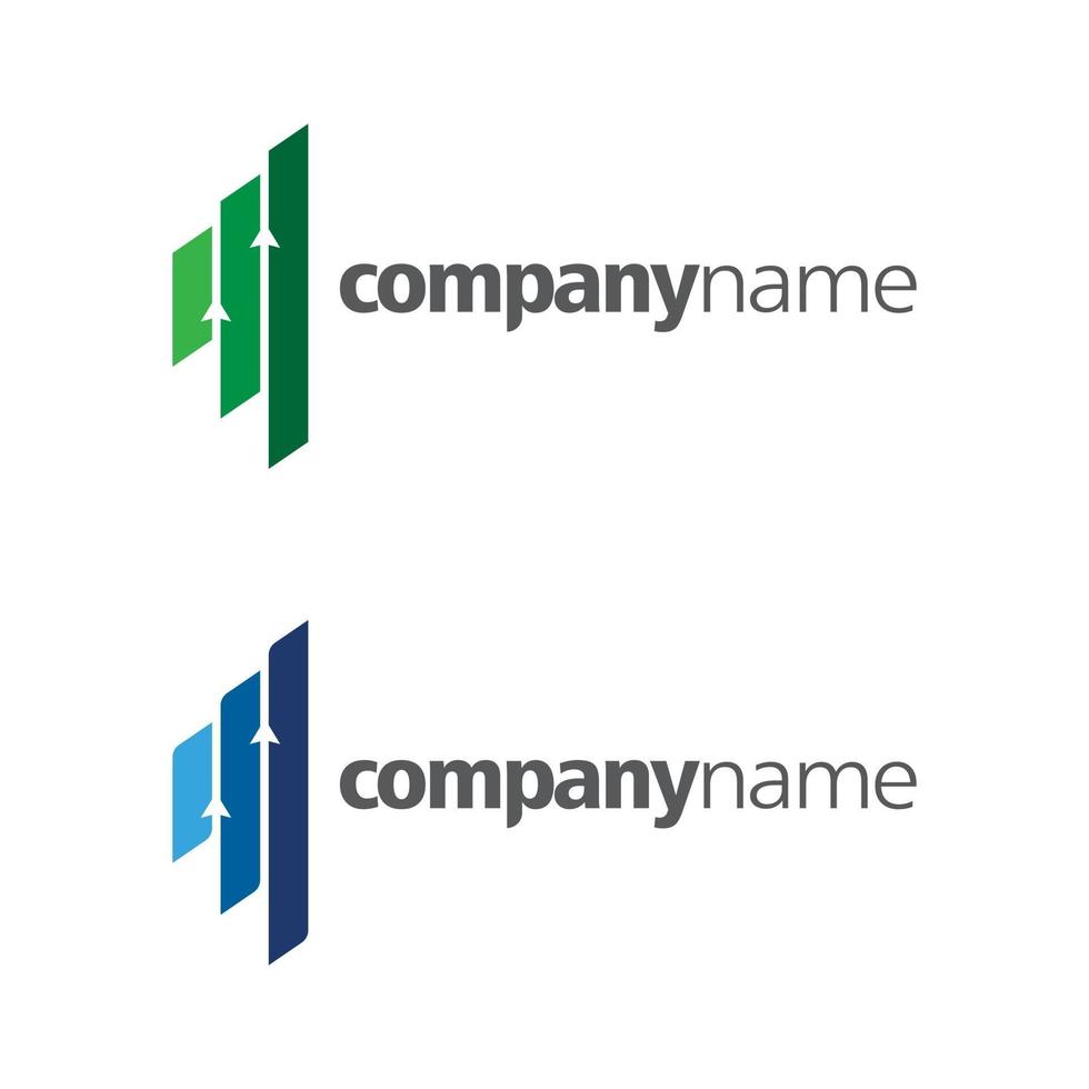 plantilla de logotipo de finanzas empresariales vector