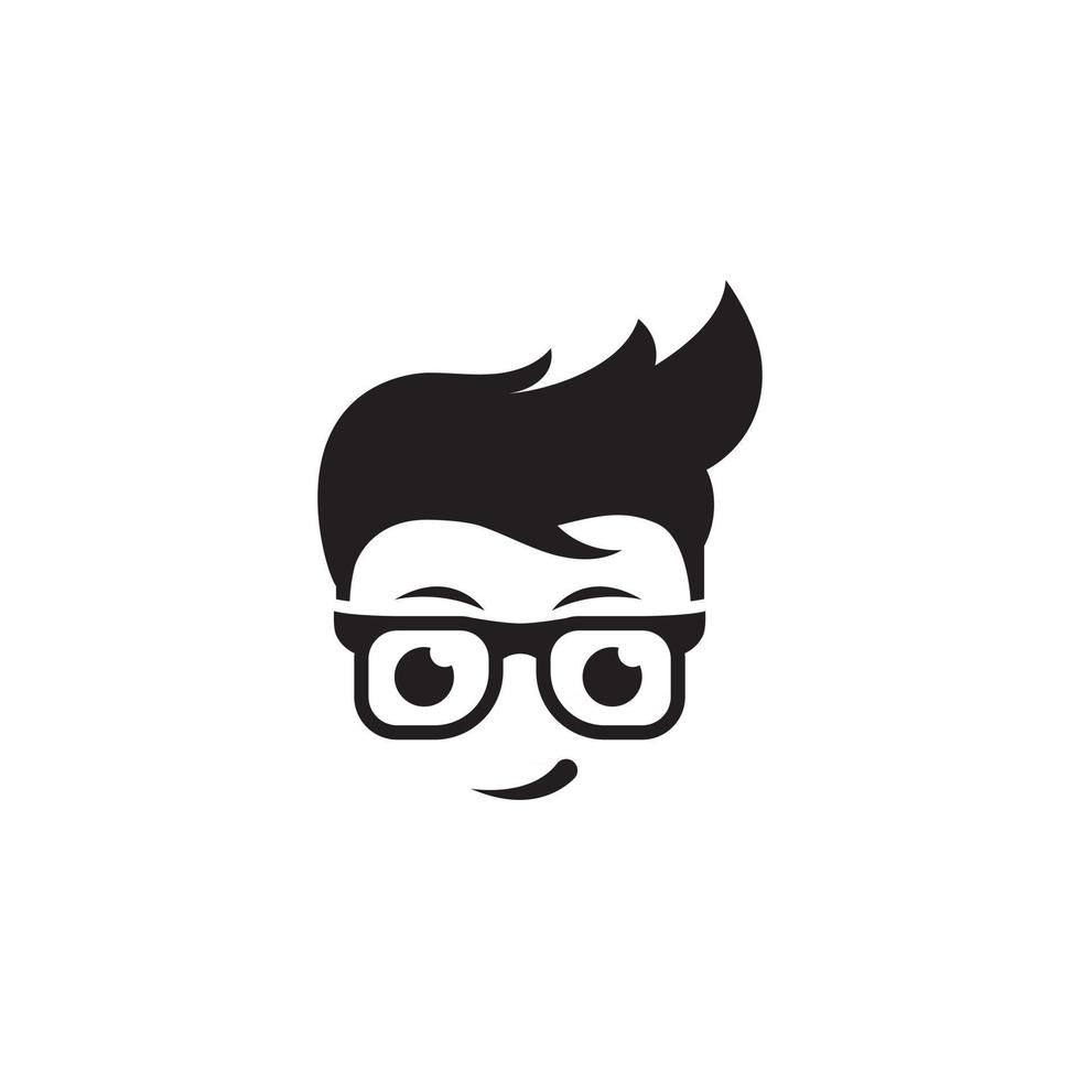 Geek Boy Vector icon design