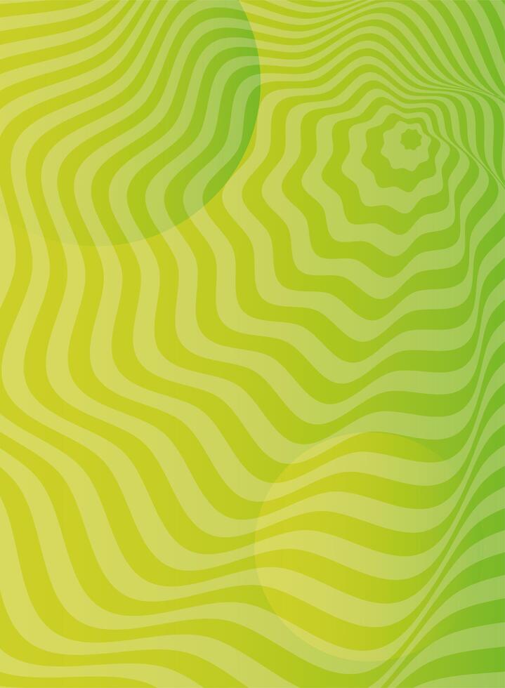 waves and forms green background vector