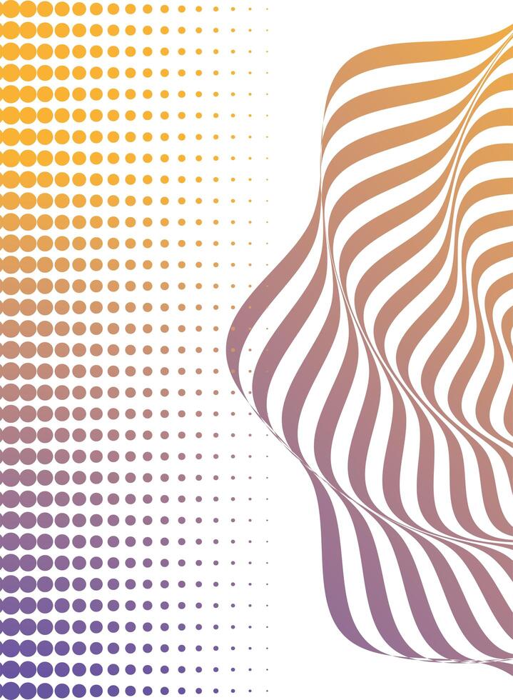 waves and forms mix colors background vector