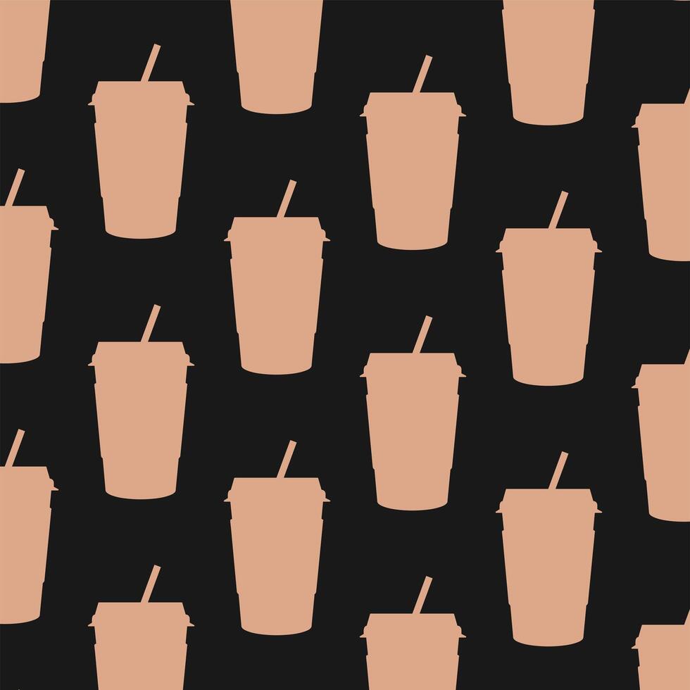 diseño de vector de fondo de tazas de café