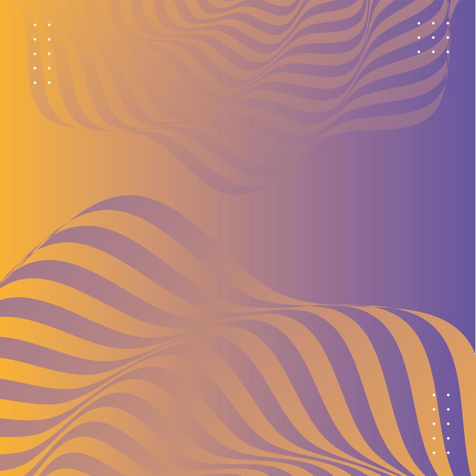 waves and forms mix colors background vector