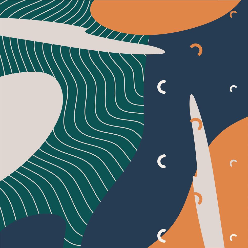 contemporary paint work art abstract style vector