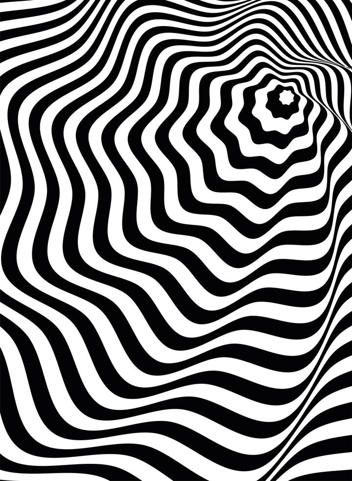 monochrome waves and forms background vector