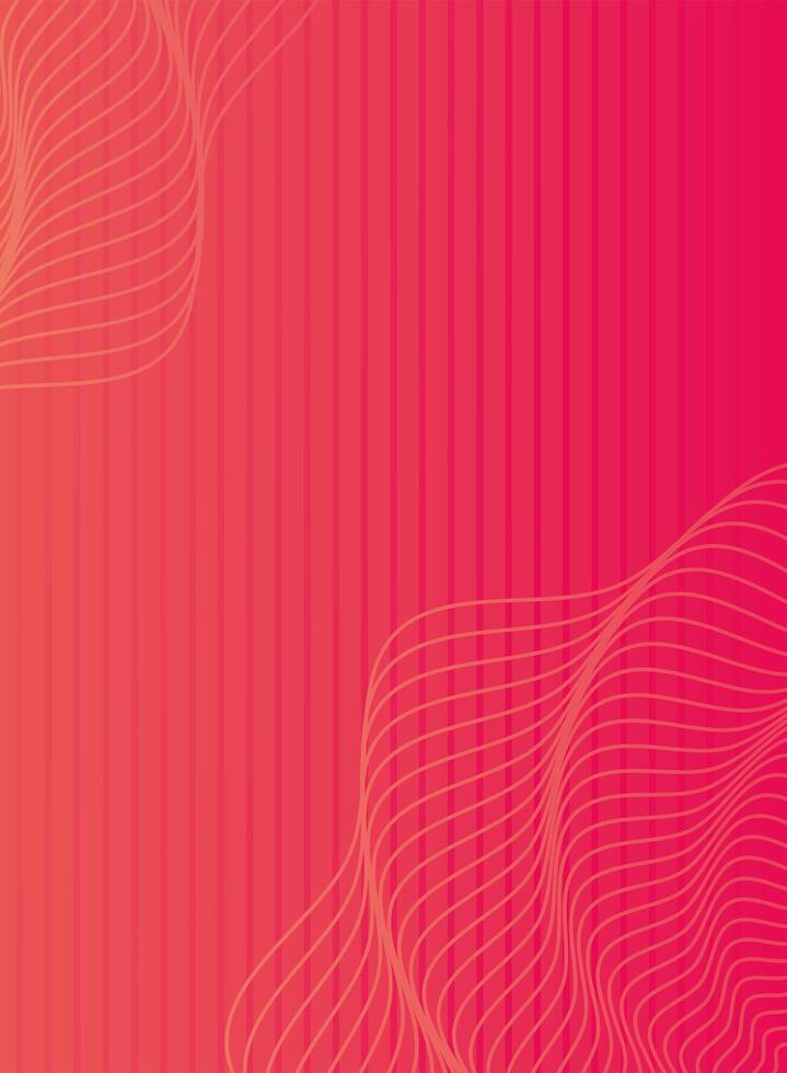 waves and forms pink color background vector