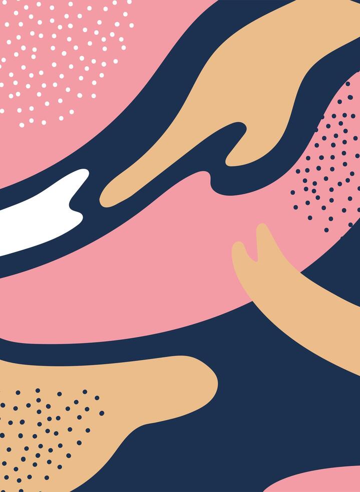 contemporary paint work art abstract style vector