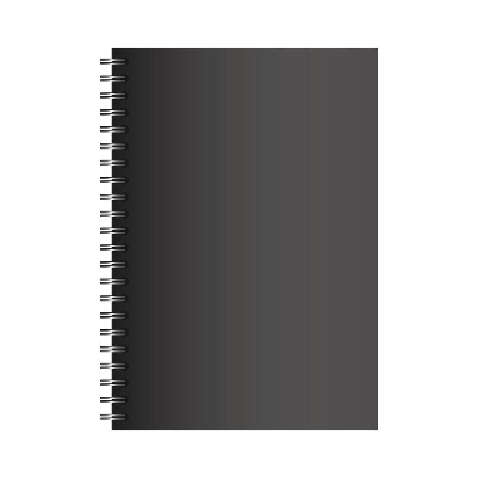 Isolated mockup notebook vector design