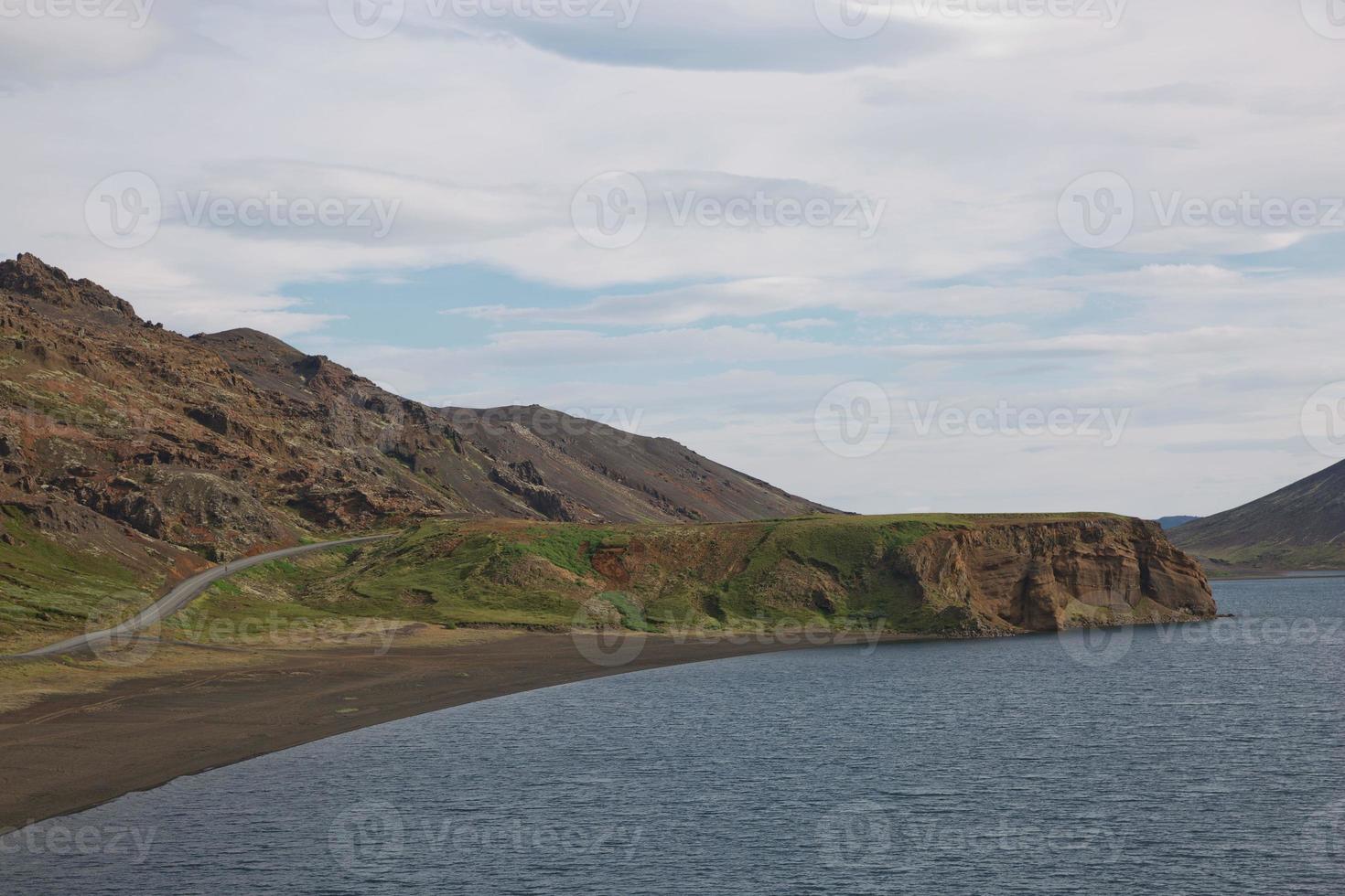 Kleifarvatn lake in Reykjanesfolkvangur nature reserve, South Iceland photo