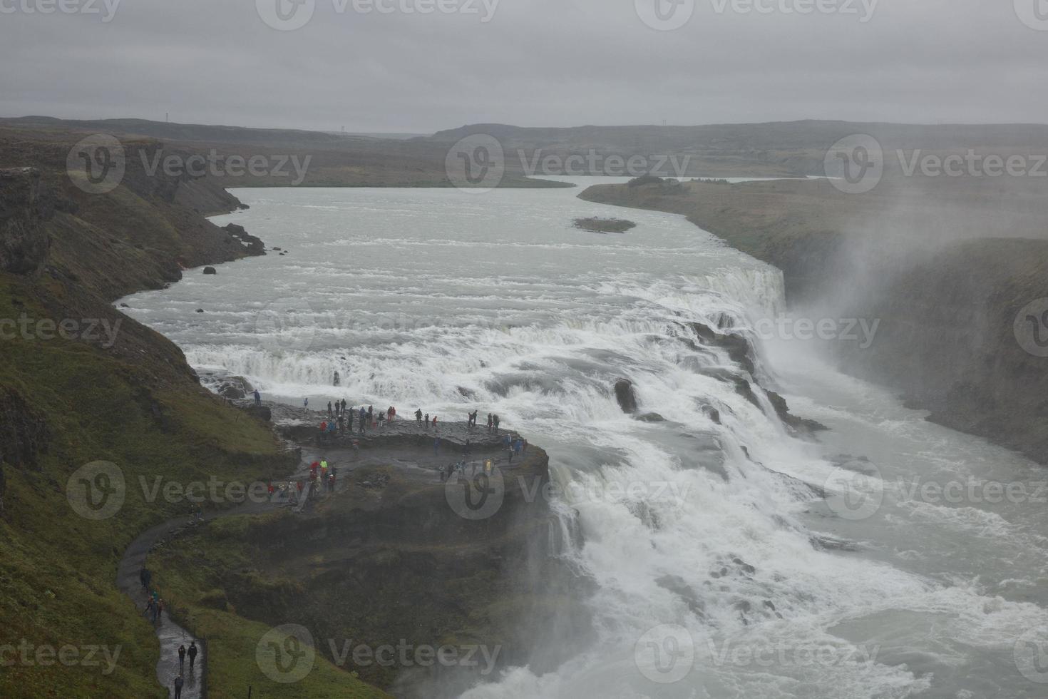 Cascada de Gullfoss en el río Hvita en Islandia foto