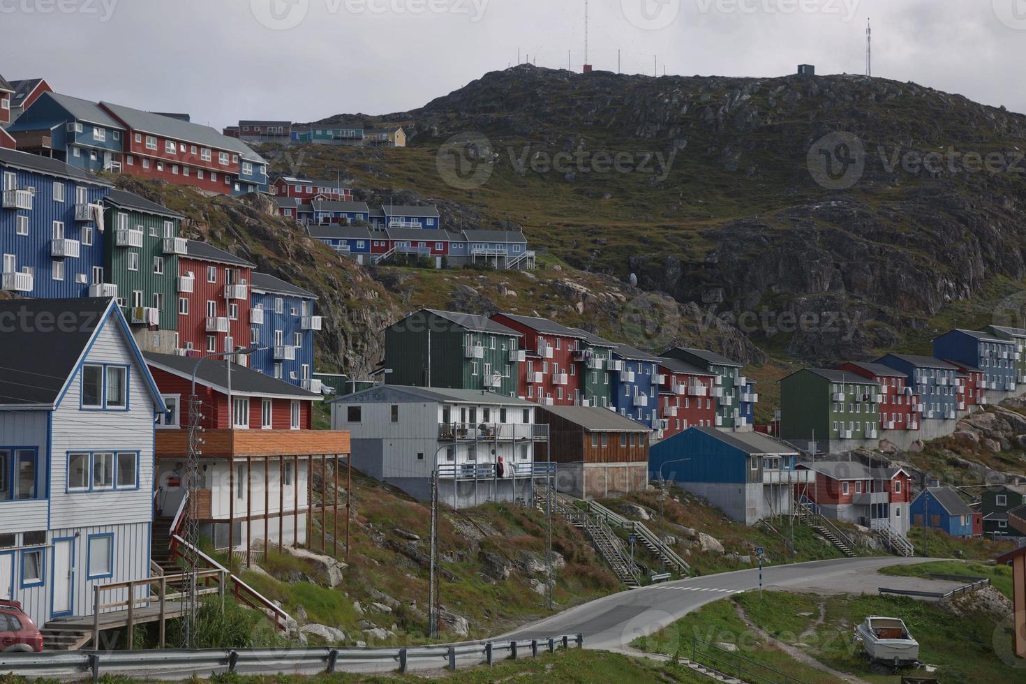 View of Qaqortoq in Greenland photo
